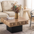 Square Coffee Table with 2 Drawers Solid Wood Z2000