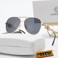 Fashion Double Layer Frame Elliptical Polarized Sunglasses B537117
