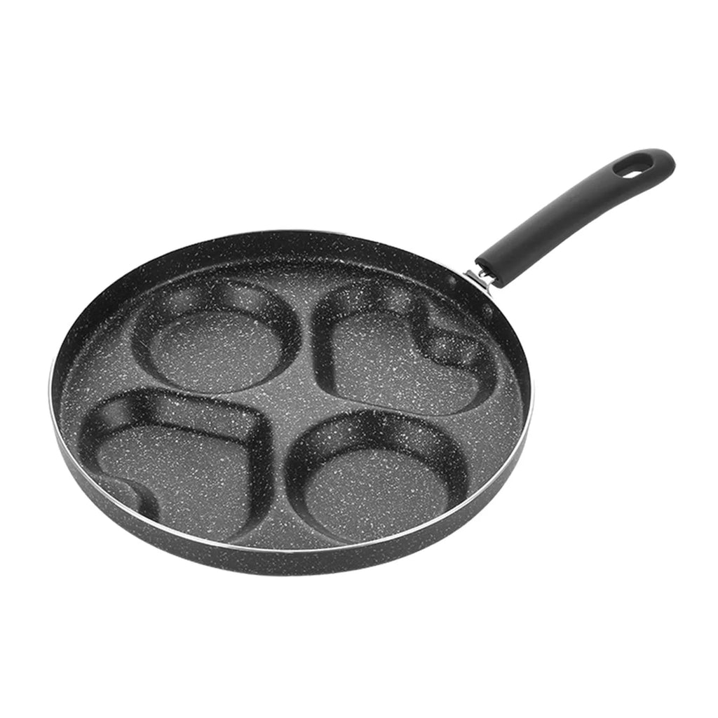 2 Heart Shape and 2 Round Shape Egg Skillet Pan N3182