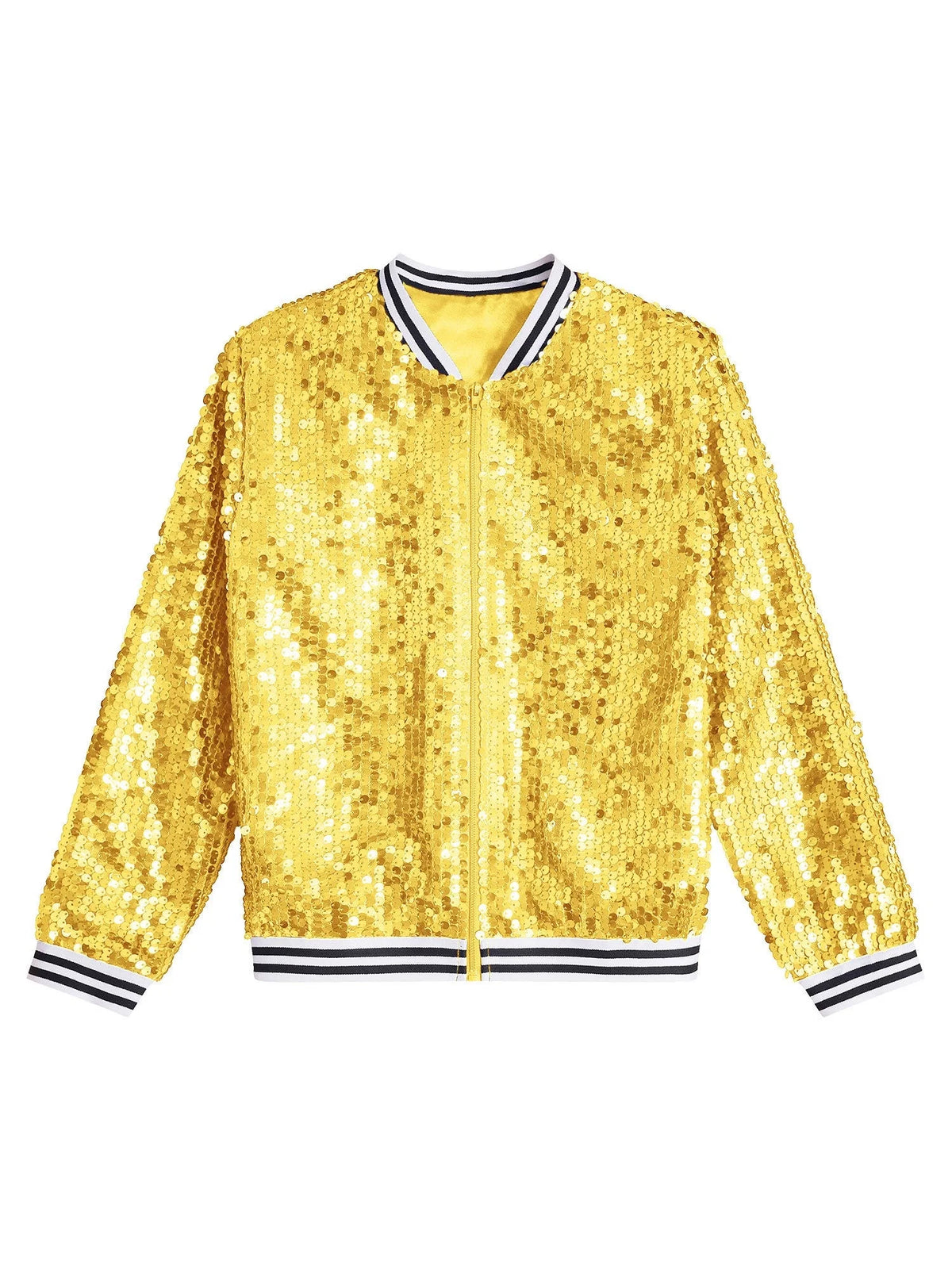 Gold 14 Girls Sparkle Bomber Flight Jacket M175745