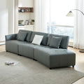 120'' Dark Gray Real Leather Modular Sectional Sofa G32618