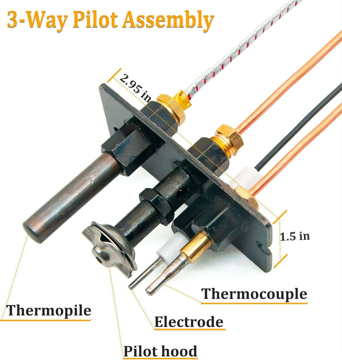 Propane and Natural Gas 3 Way Pilot Assembly Y757