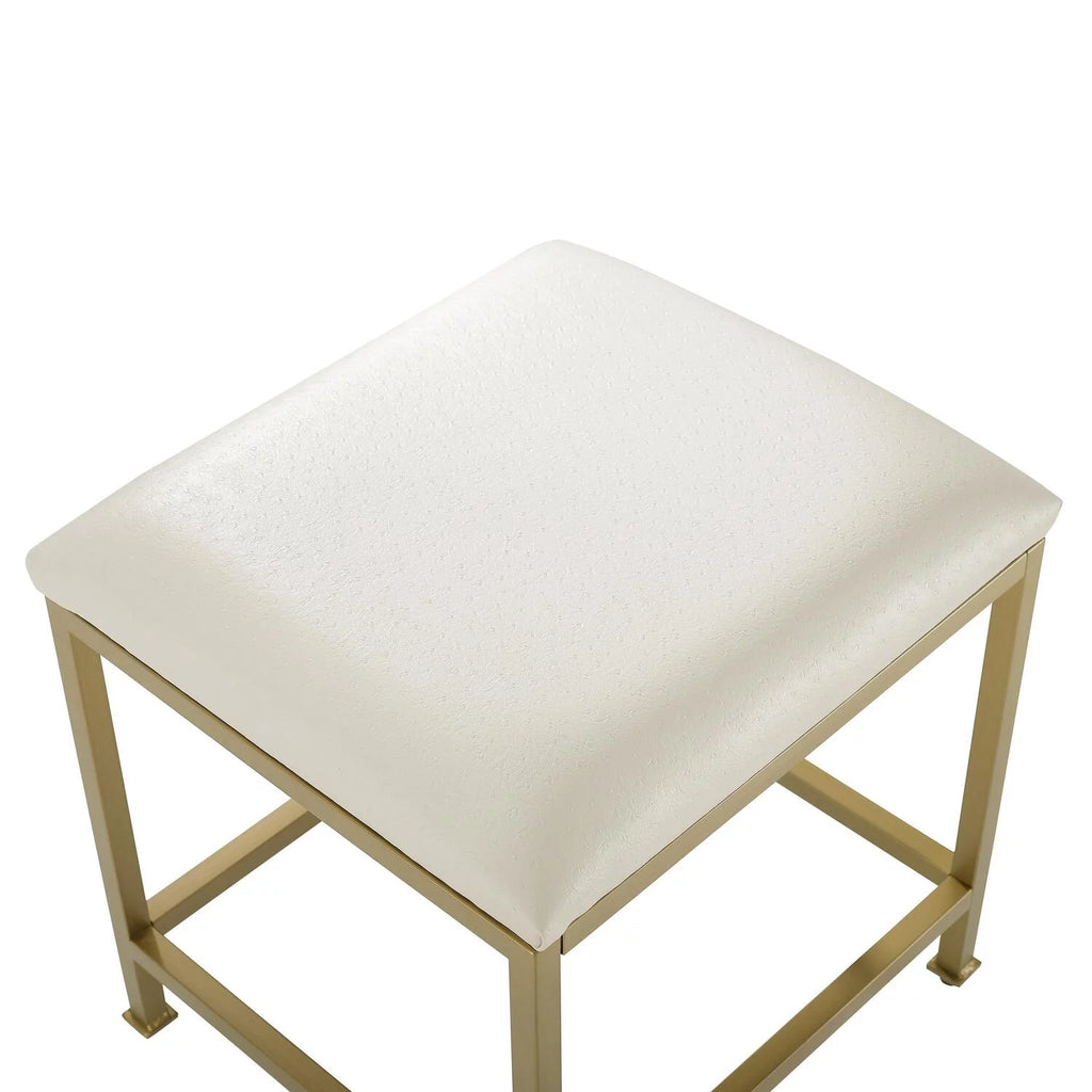 Soft Gold Vanity Stool A157