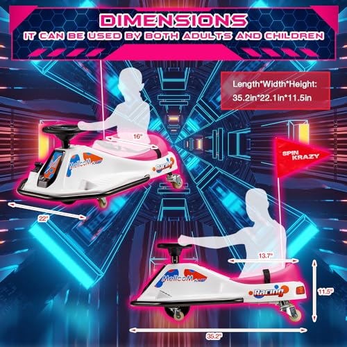 Pink 24V Electric Drifting Go Kart for Kids Z887