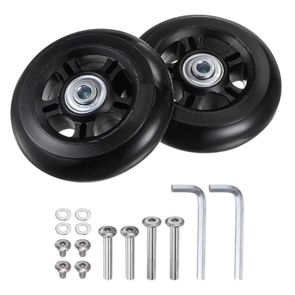 Replacement Luggage Wheels 84x24mm 4 PU Bearing Wheels B343912