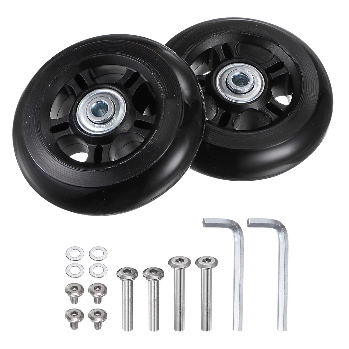 Replacement Luggage Wheels 84x24mm 4 PU Bearing Wheels B343912