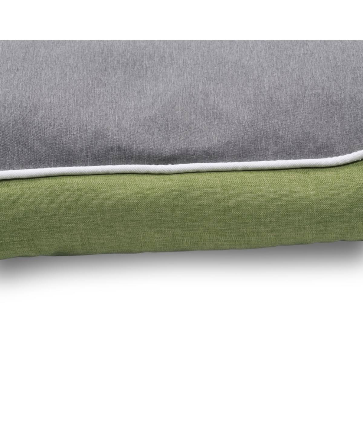 Blue Large Rectangle Bolster Cat Dog Bed K388