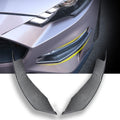 Carbon Fiber Front Bumper Winglets Fog Light Vent Canard Strip Trim Exterior Trim Accessories Pack of 2 R865161