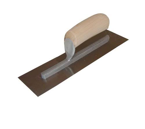 Finish Trowel Carbon Steel 14x22 Camel Wood Handle I303733