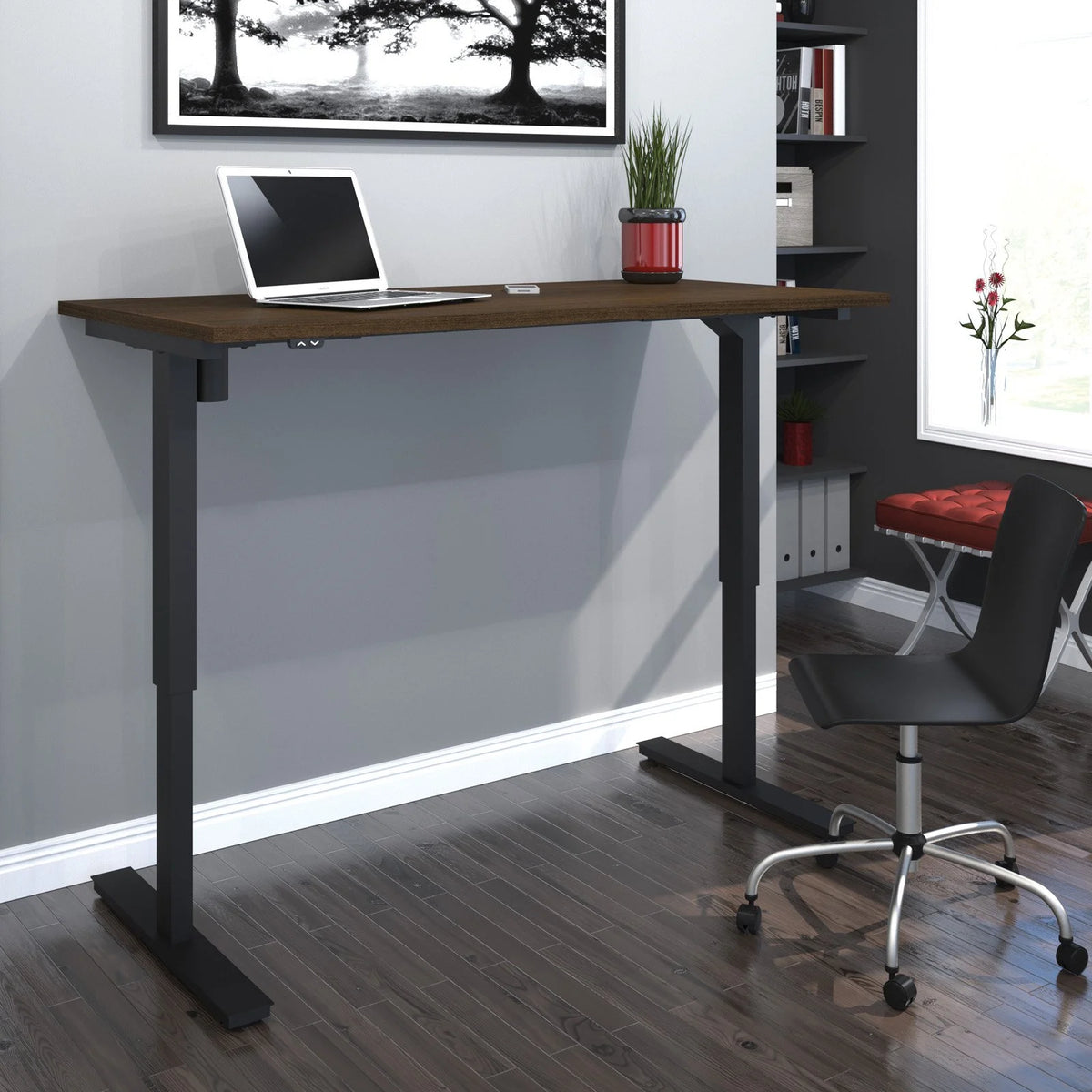 30" x 60" White Adjustable Standing Desk Z394
