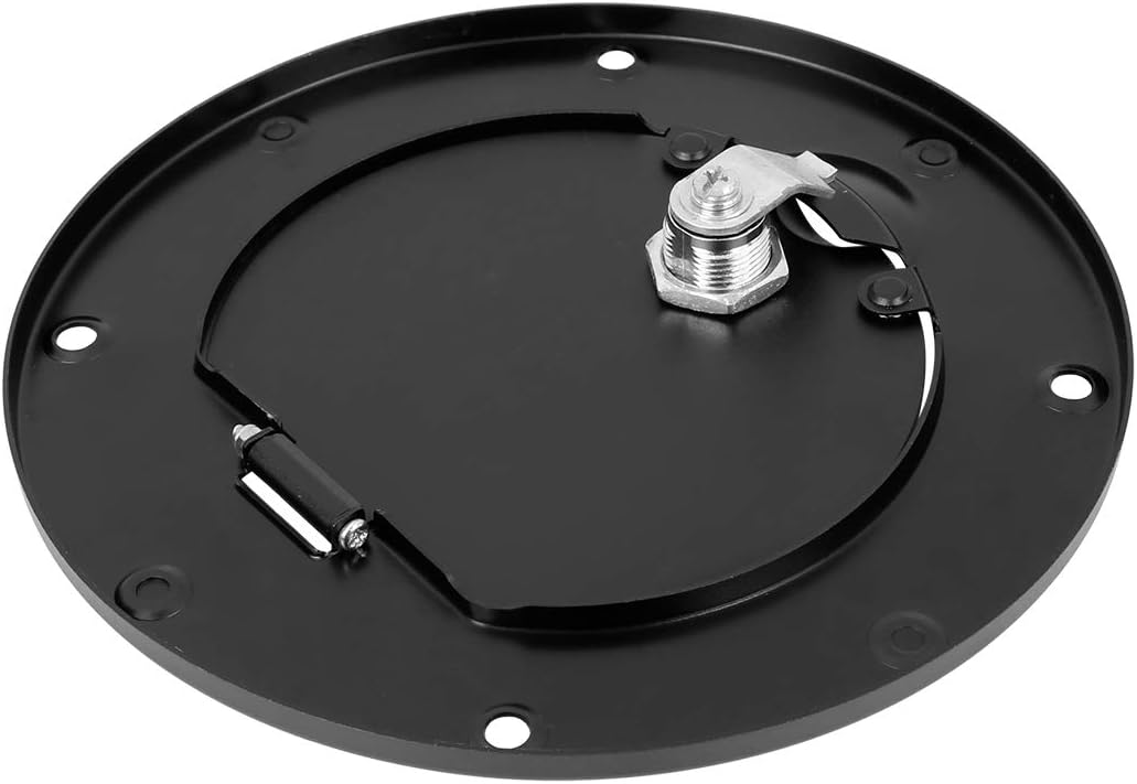 Black Locking Gas Cap Fuel Filler Door Cover Pack of 2 P717