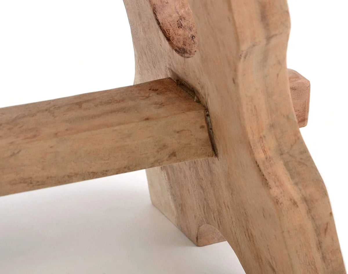 18" Solid Wood Shower Stool Footstool Bench N86176