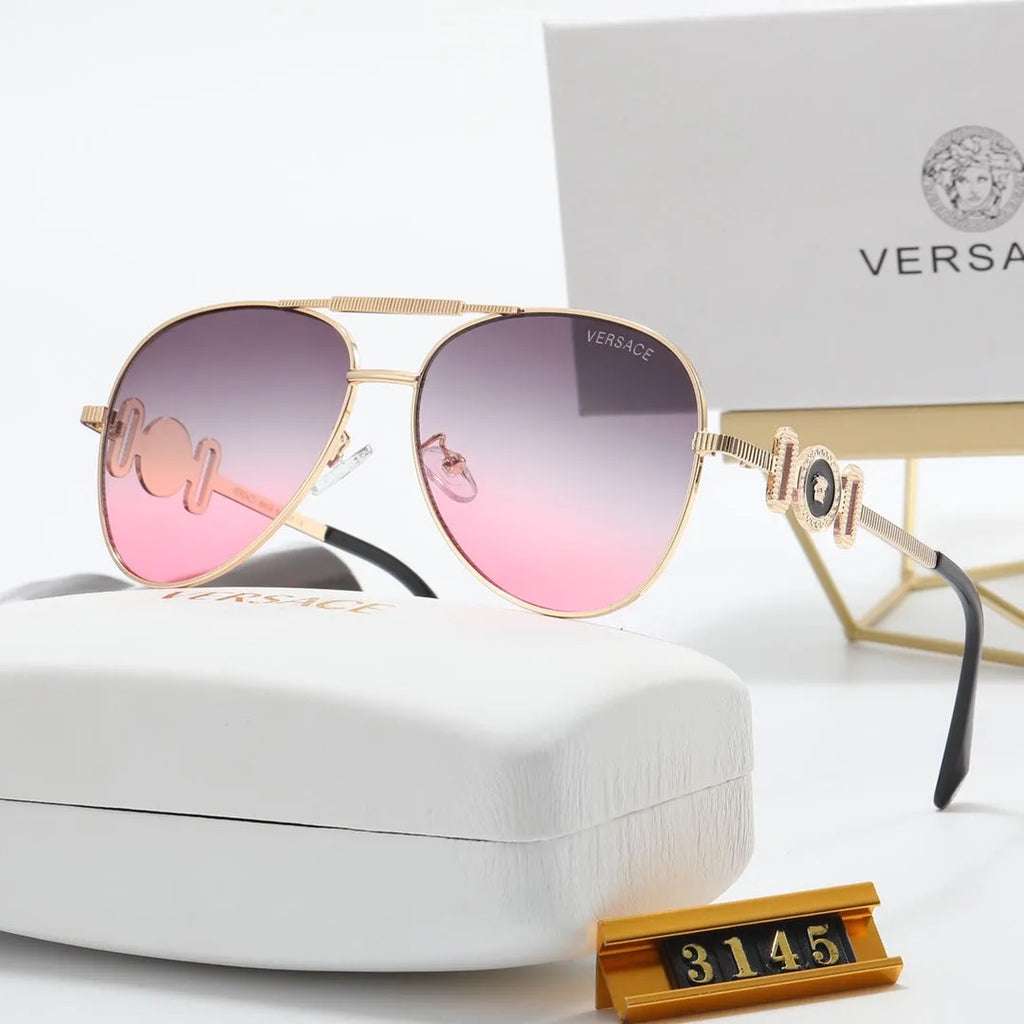 Fashion Double Layer Frame Elliptical Polarized Sunglasses B537117