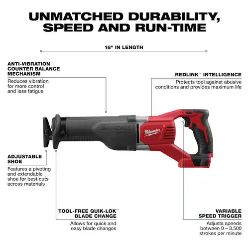 18V Lithium-Ion Cordless Reciprocating Saw with Starter Kit V597324