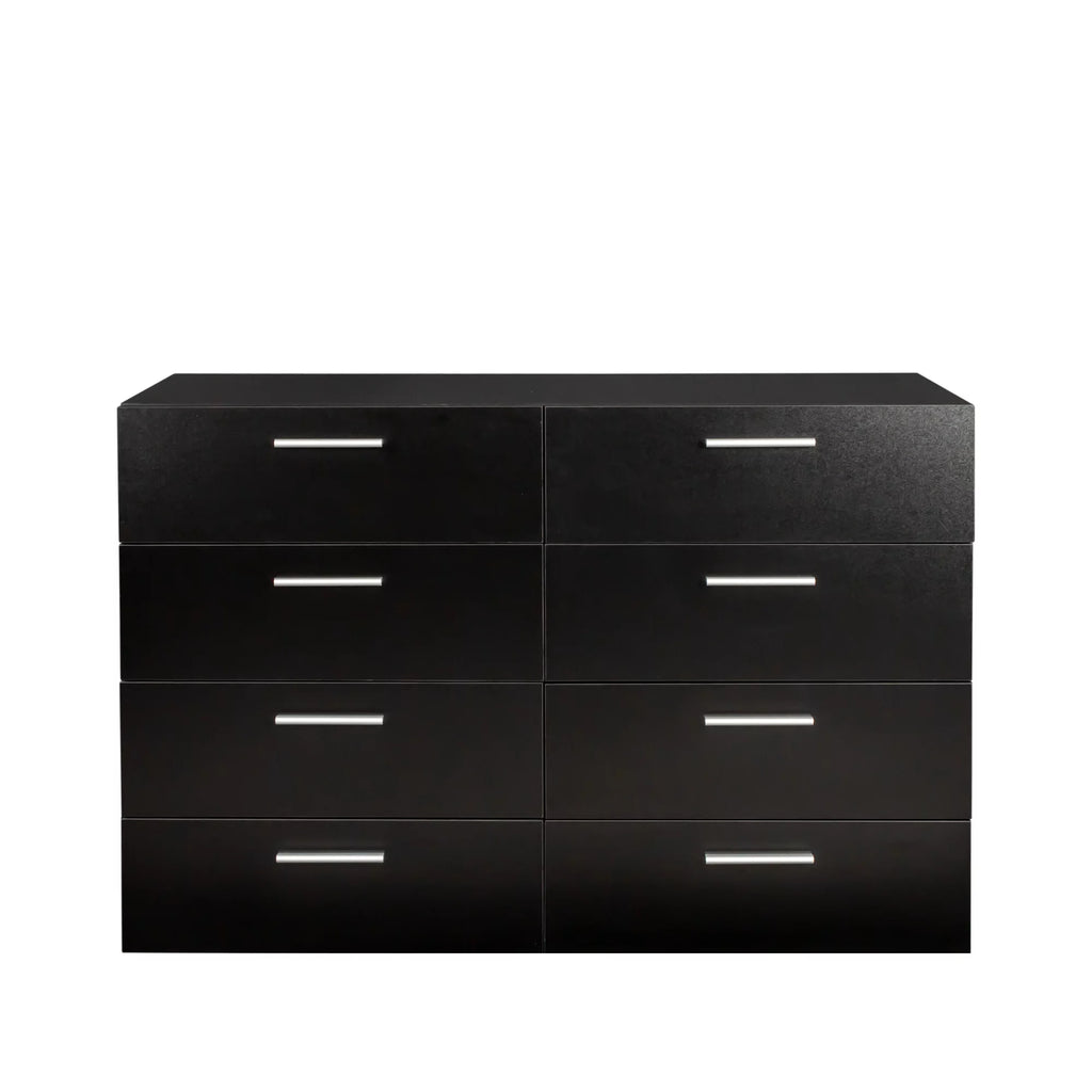 Black 8 Drawer Double Dresser G597375