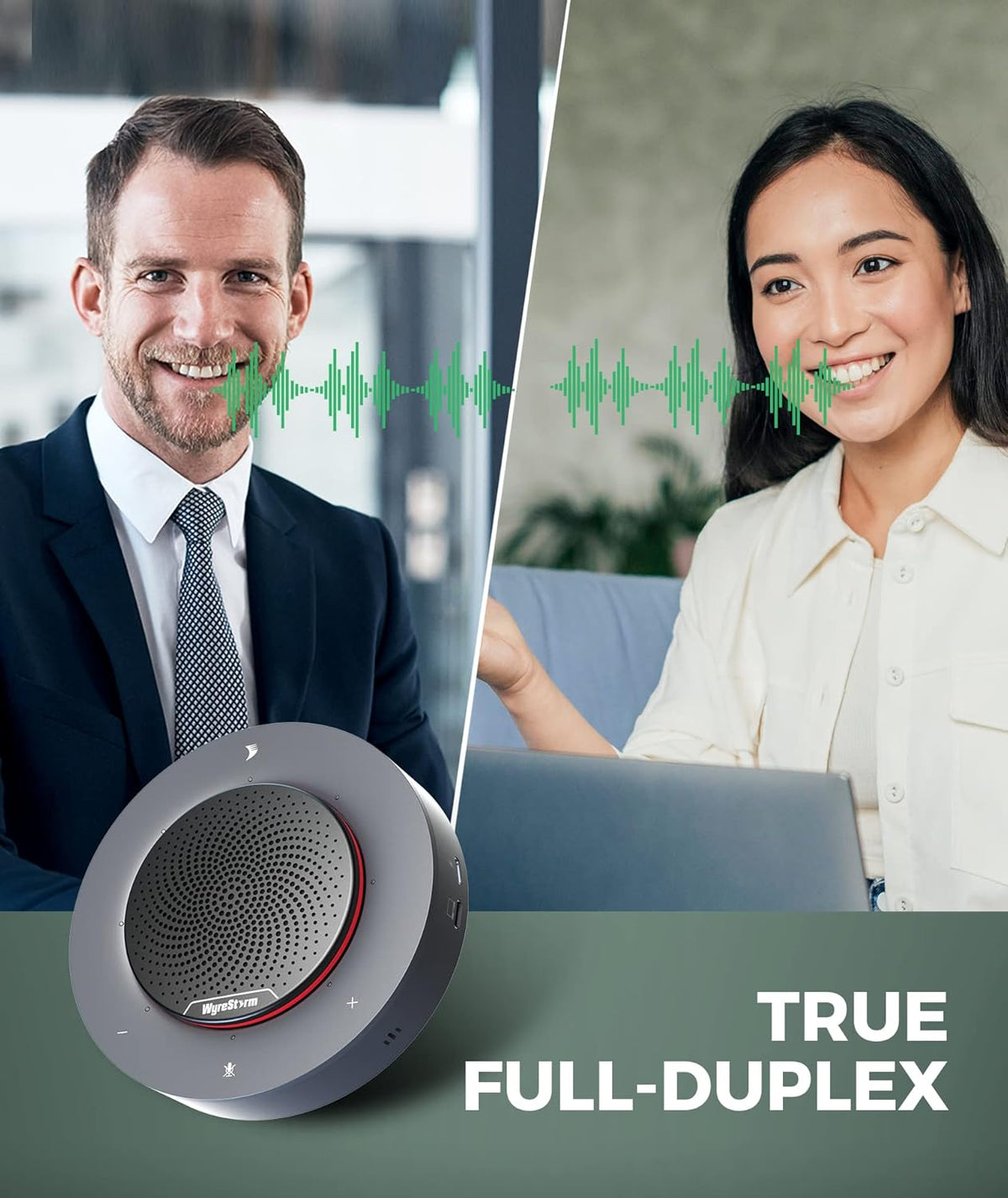 USB Speakerphone Conference Microphone with 4X Noise-canceling Mic D183