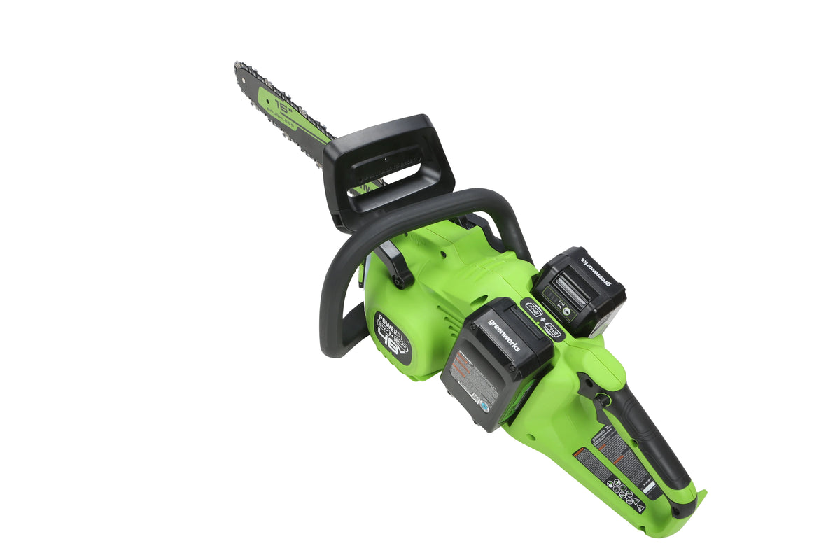48V 16-inch Brushless Chainsaw with 4Ah Batteries and Dual Port Charger L19958