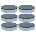 12 Foot Round Frame Above Ground Swimming Pool Debris Cover 6 Pack U467877