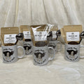 Mint Chocolate Mocha Herbal Tea Gift Mug Set with Heart Infuser C366