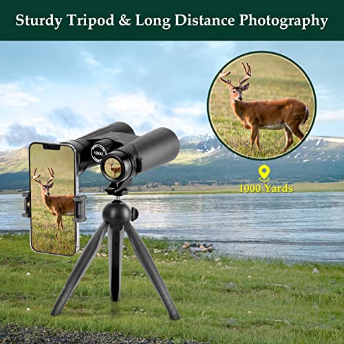 12x42 HD Binoculars with Phone Adapter and Tripod Q772614