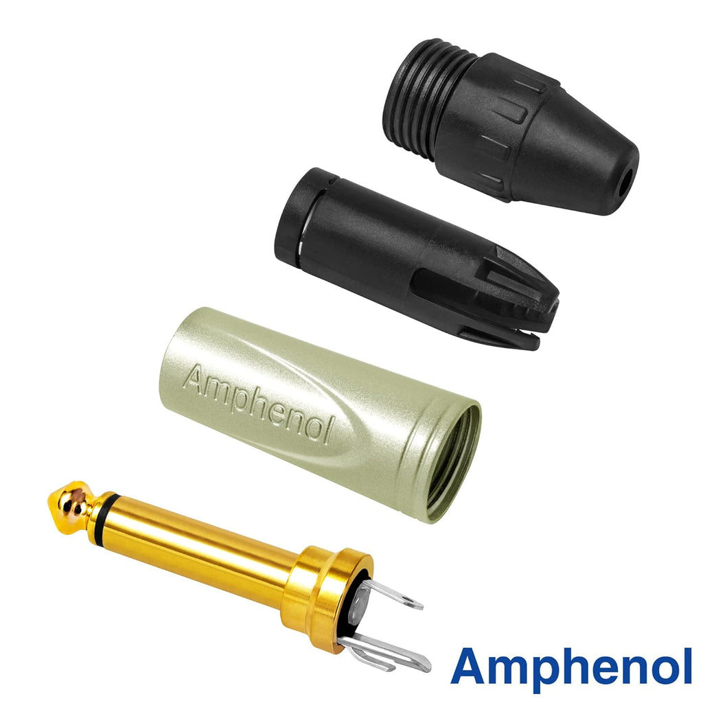40 Foot Low-Capacitance Guitar Bass Instrument Cable with Gold TS Connectors R89062