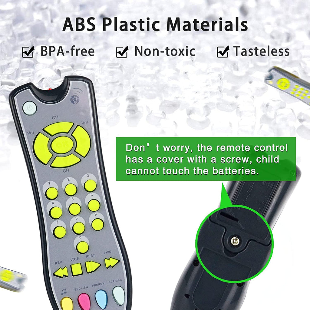Gray TV Remote Control Toy with Light and Sound U923906