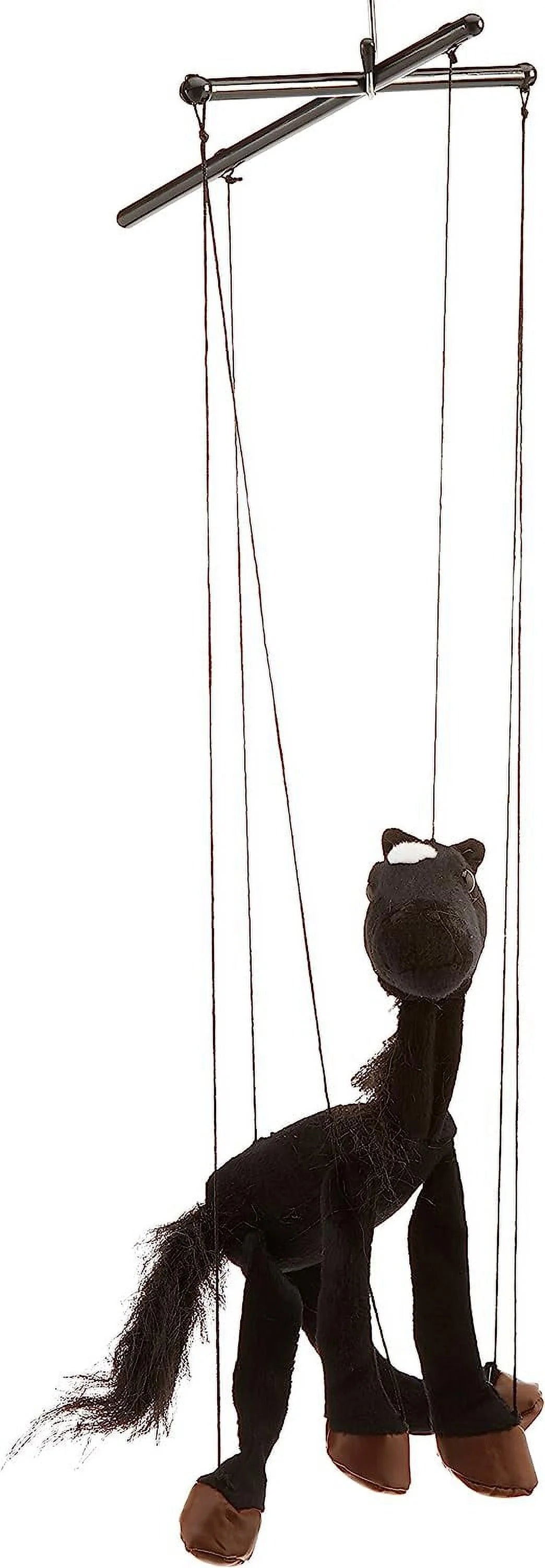 16 In. Black Baby Horse Marionette Puppet J6536