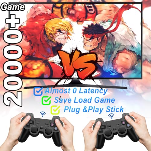 Wireless Retro Game Console Stick with 2 Pack 2.4G Wireless Controllers D257556