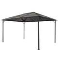 Black Outdoor Party Tent Canopy 18.9ft x 9.5ft x 10.1ft C22591