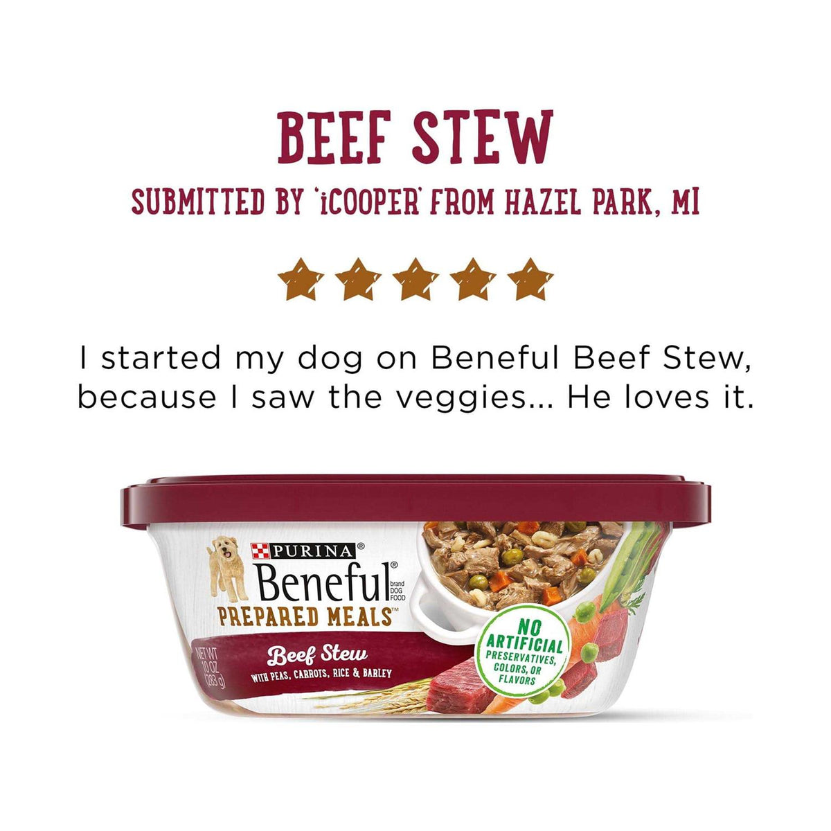 Beef Stew Dog Food X71726