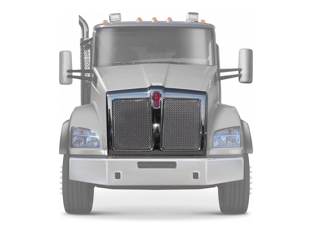 Chrome Grille Frame with Bug Screen and Logo Grill Emblem U31892
