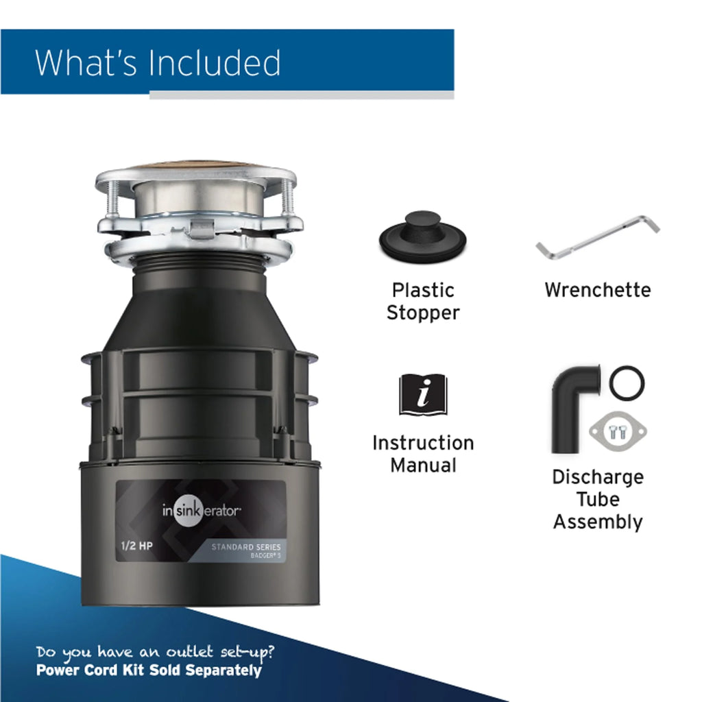 1/2 HP Continuous Feed Garbage Disposal P1957