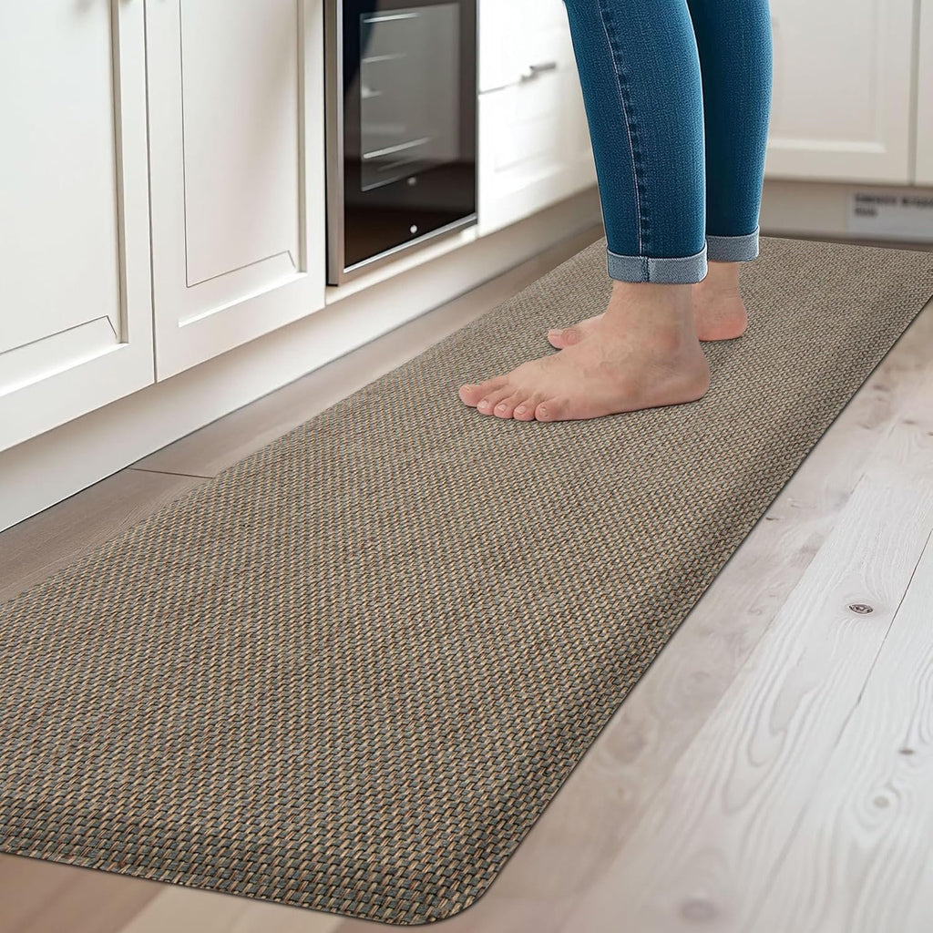 Grey/Green 17.3"x47" Anti-Fatigue Non Slip Kitchen Mat W303