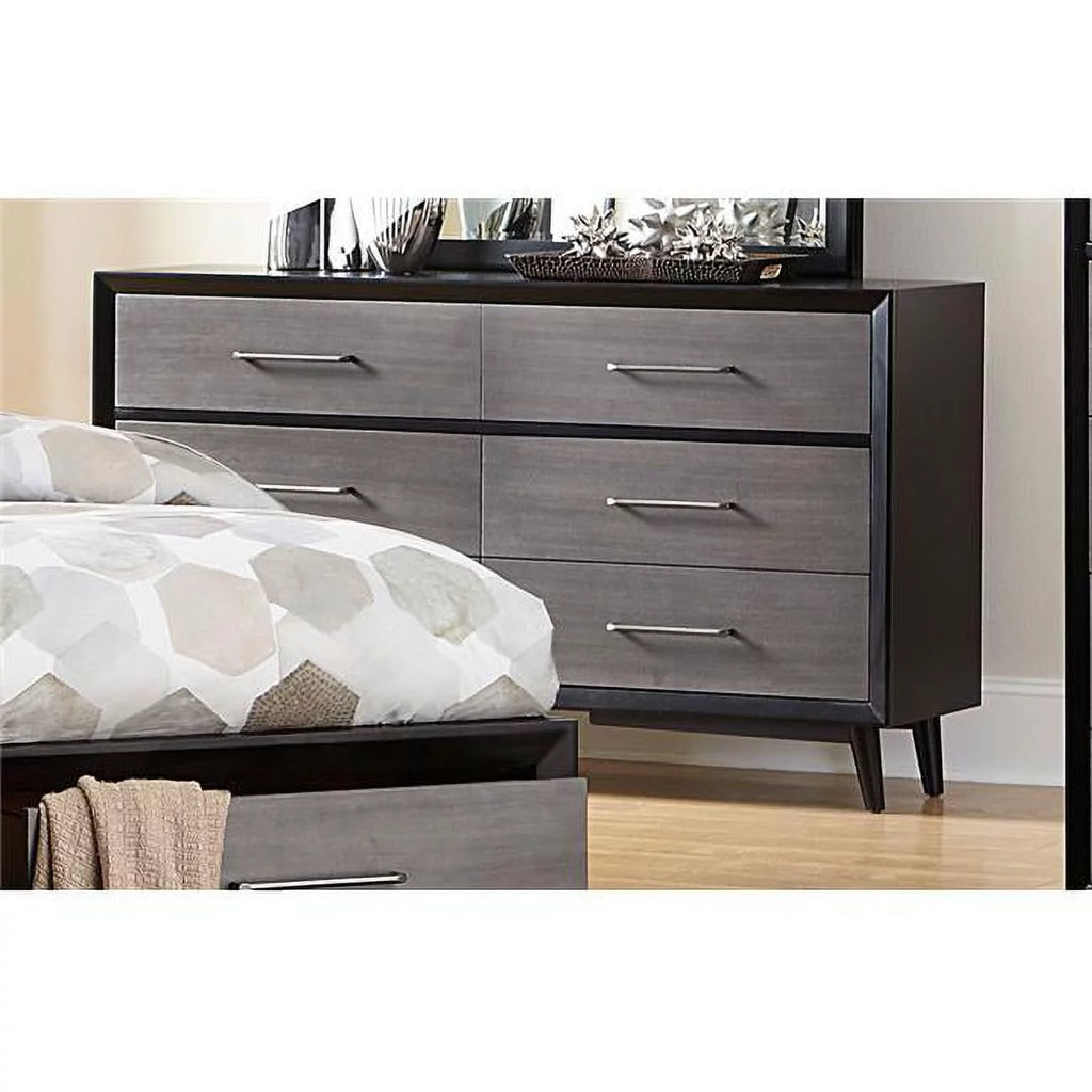 Gray Black Dresser J219