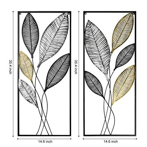 Metal Wall Decor Set of 2, 14" W x 35" H L29873