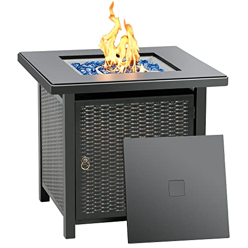 Black 28 inch Propane Fire Pit Table G188580