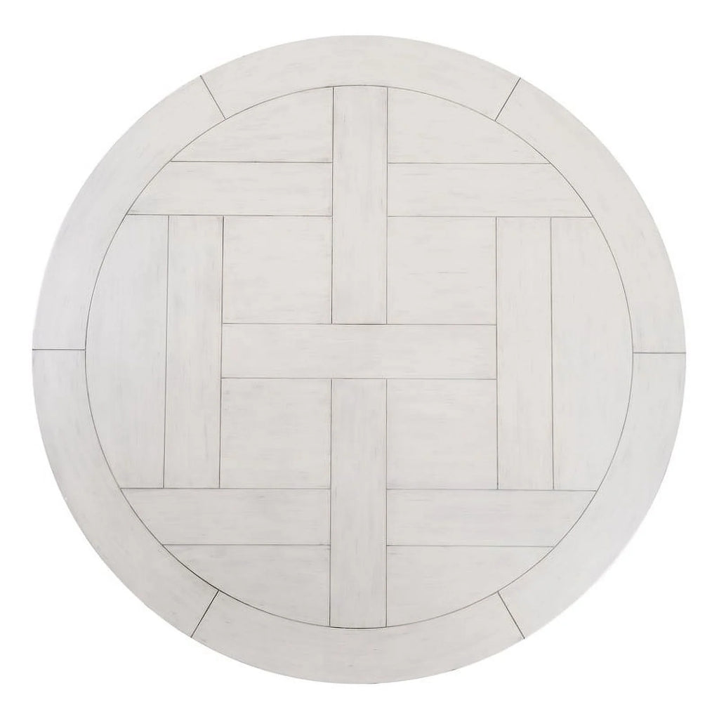 Round White Wood Dining Table V640