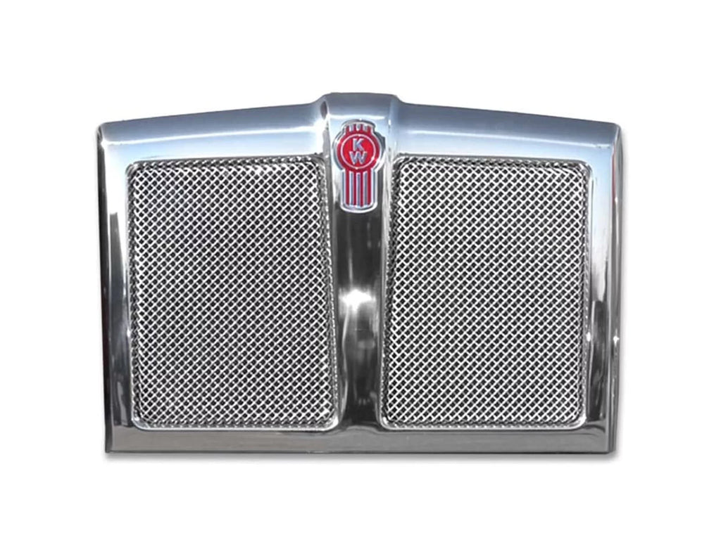 Chrome Grille Frame with Bug Screen and Logo Grill Emblem U31892
