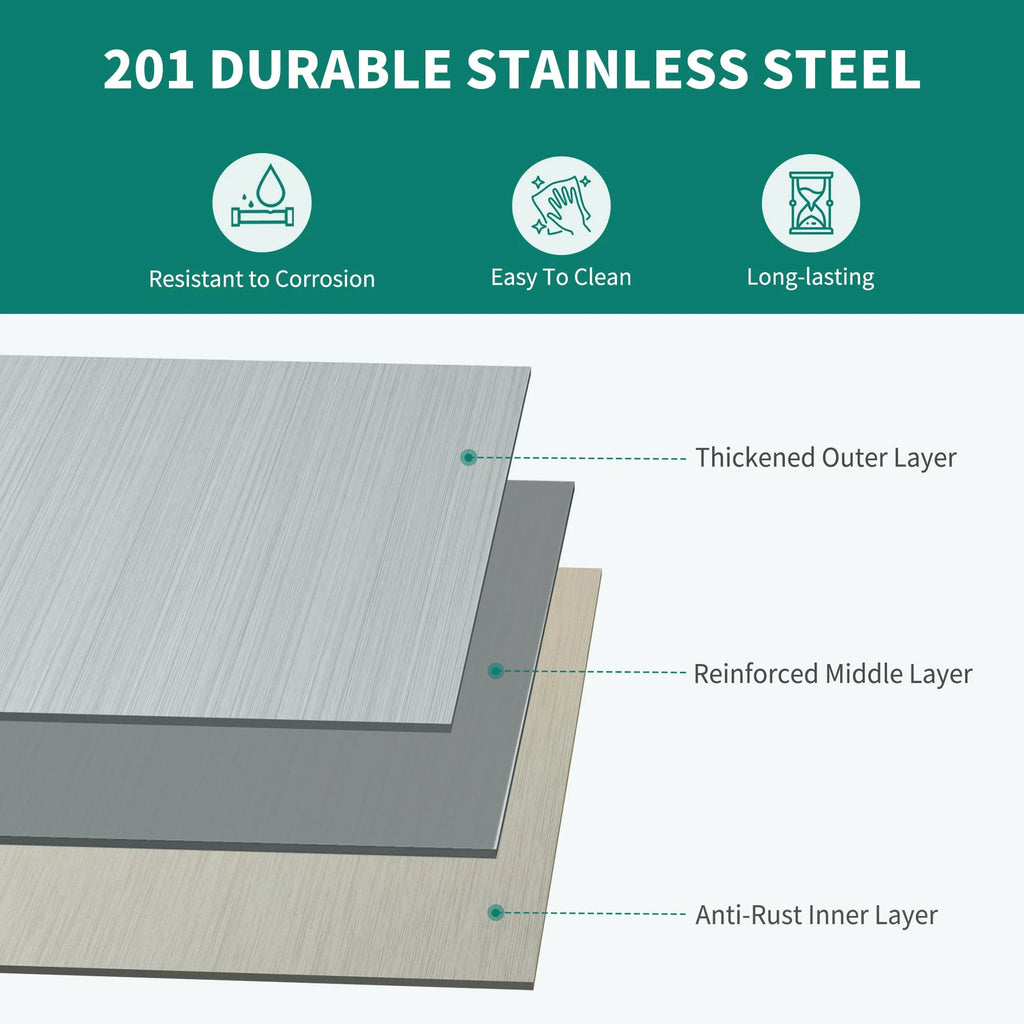 Stainless Steel 4 Tier Storage Shelf I149398