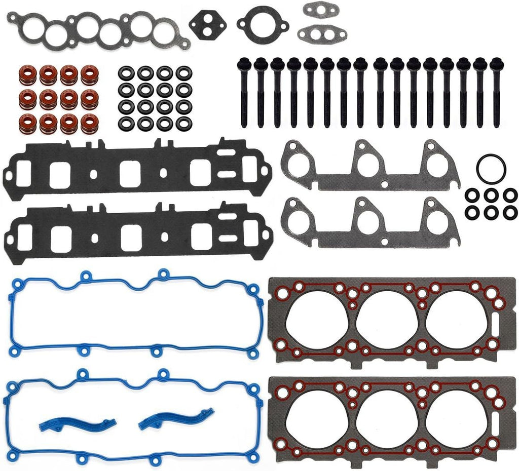 Cylinder Head Gasket with Bolts Kit Compatible with Ranger 1999-2001 3.0L Pack of 2 Z54385