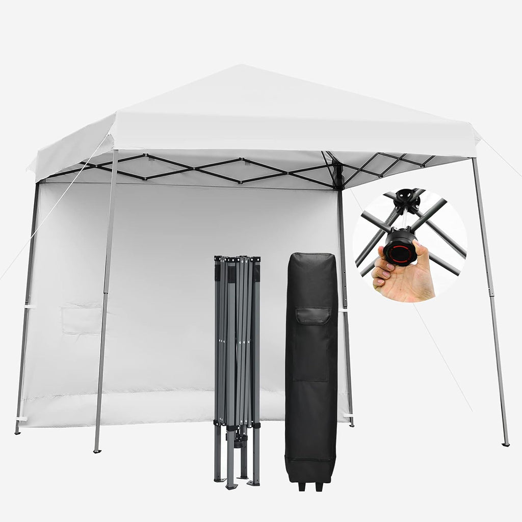 10x10 ft Pop up Canopy Tent with Detachable Side Wall Z7069