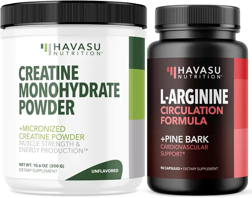Creatine Powder + L-Arginine and Pine Bark Bundle U12214