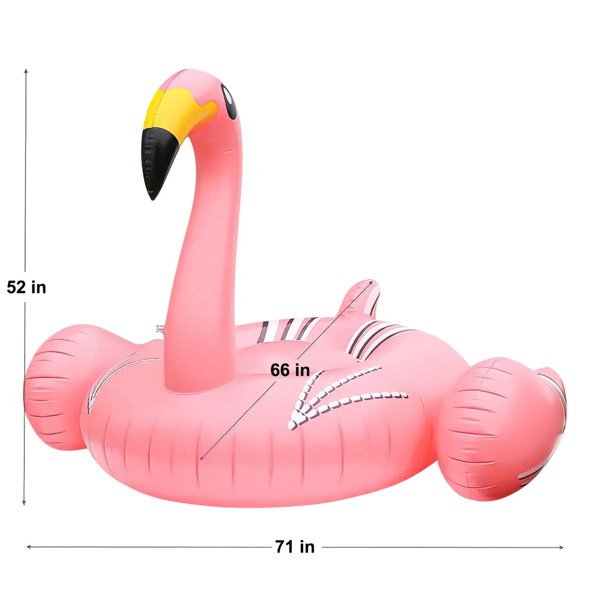 Pink Inflatable Flamingo Swimming Pool Floating Raft Q796
