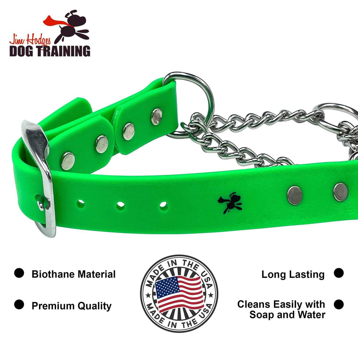 Martingale Collar for Dogs Biothane Stainless Steel M370