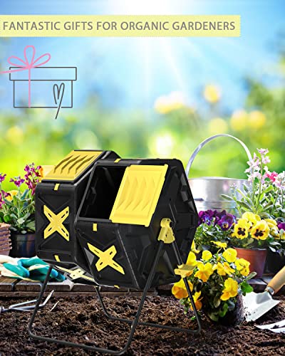 18.5 Gal BPA Free Single Rotating Chamber Compost Bin J838132