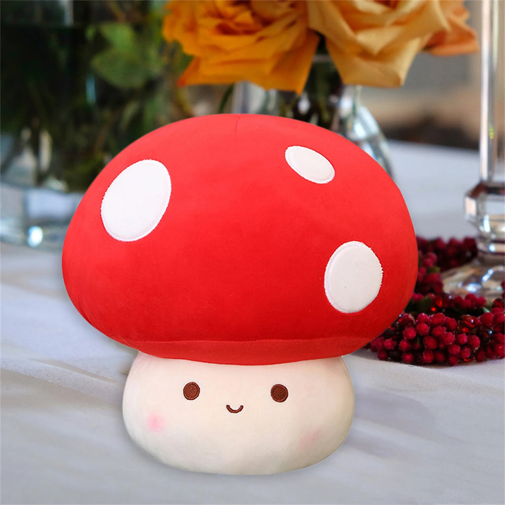 Mushroom Plush Toy 12inch Stuffed Mushroom Doll Soft Mushroom Pillow A2940