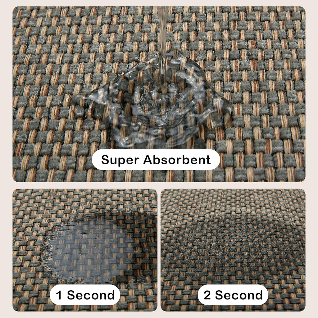 Grey/Green 17.3"x47" Anti-Fatigue Non Slip Kitchen Mat W303