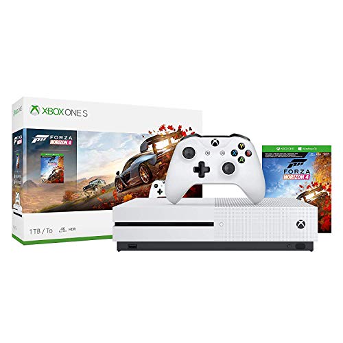 White Xbox One S 1TB Gaming Console with 4K Blu-Ray Player M471533