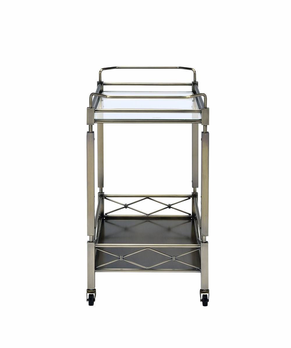 Antique Brass Metal Serving Cart F799