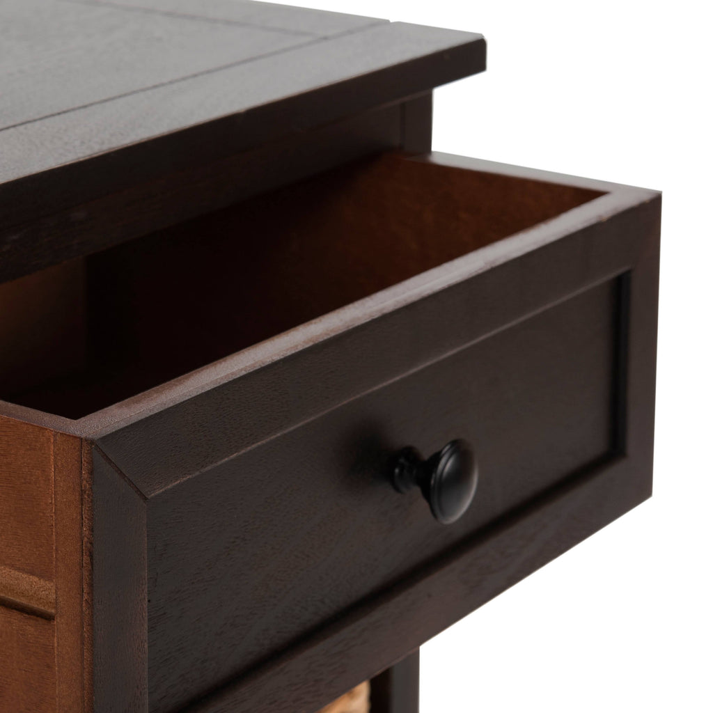 Brown Storage Side Table A34276